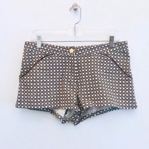 DVF Diane Von Furstenberg Brown White Silk Designer